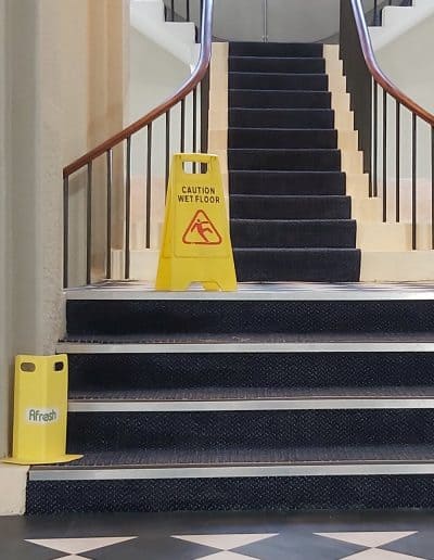 Communal entrance stairway cleaned
