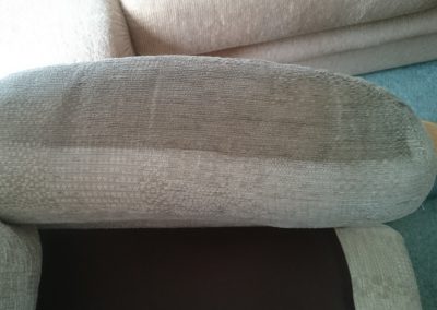 Badly soiled settee
