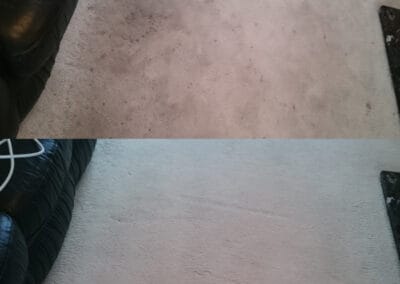 Lounge before and after